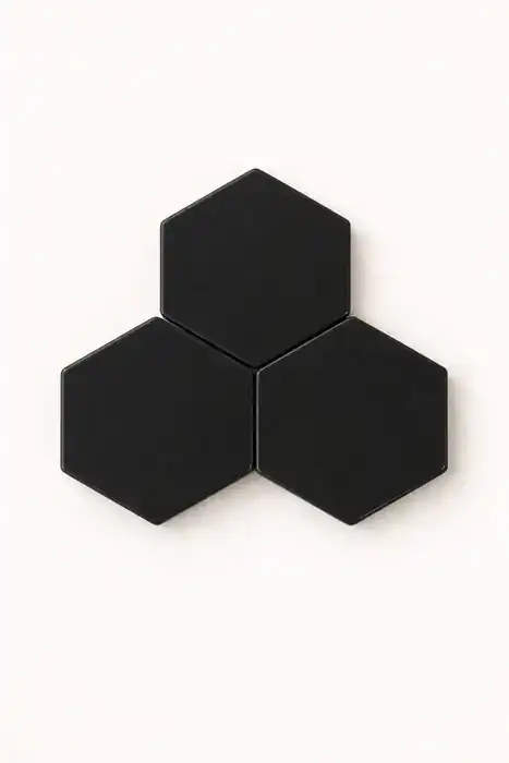 Hexagonito Mate Negro